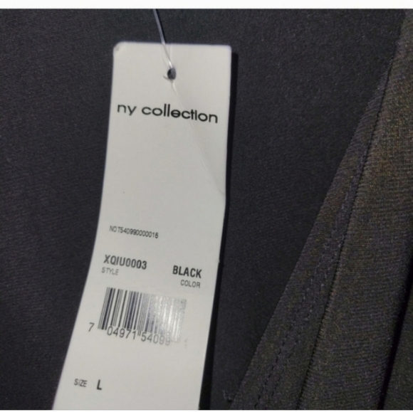 Nwt New York collection black jumpsuit size large - Picture 2 of 4